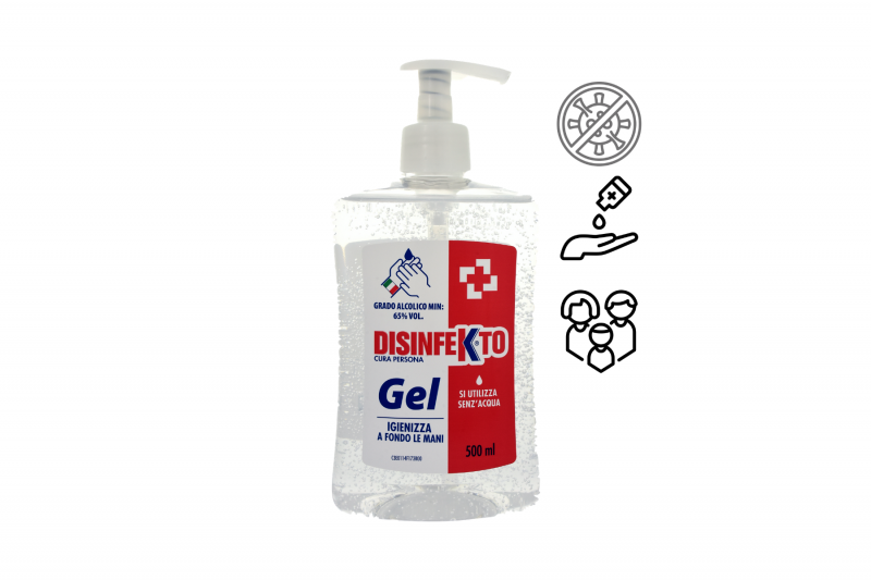 Výprodej - DISINFEKTO Gel 500 ml alkoholový gel na ruce