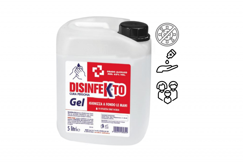 XXL balení - DISINFEKTO Gel 5000 ml alkoholový gel na ruce