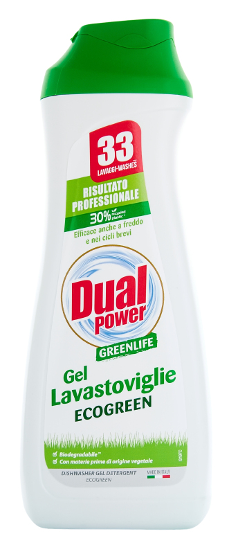 Eko drogerie - DUAL POWER GREENLIFE GEL LAVASTOVIGLIE 660 ml ekologický gel do myčky