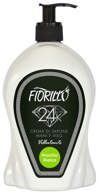 Kosmetika - FIORILLO Crema di Sapone Muschio Bianco 750 ml tekuté mýdlo