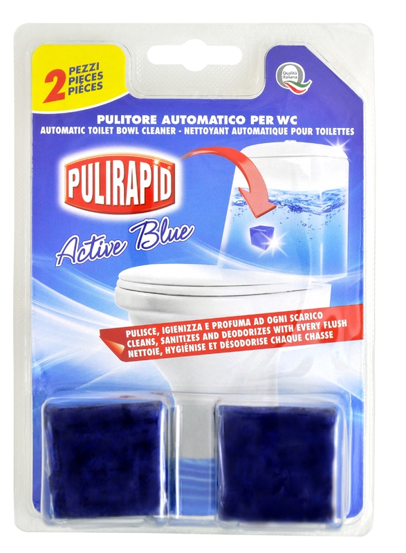 Čisticí prostředky - PULIRAPID WC CUBO ACTIVE BLU 2 ks tablety na WC