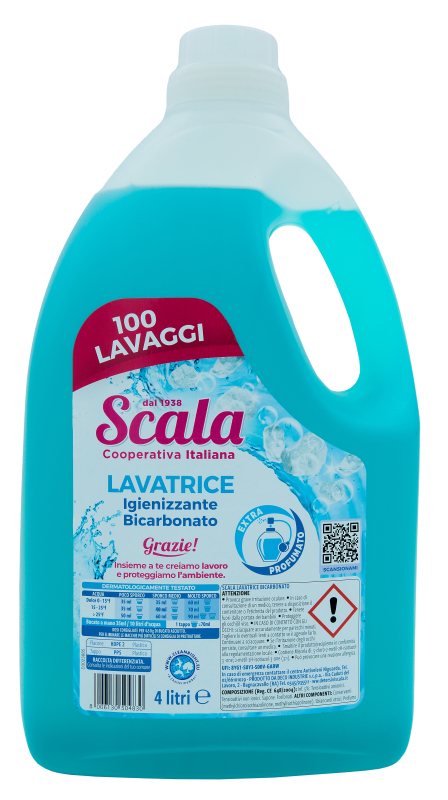 Prací prostředky - SCALA LAVATRICE BICARBONATO 4 l prací gel