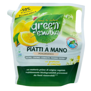 green emotion PIATTI 1000 ml hypoalergenní prostředek na mytí nádobí - náplň