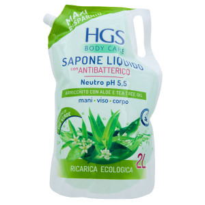 HGS SAPONE LIQUIDO Aloe e Tea Tree Oil 2000 ml tekuté mýdlo