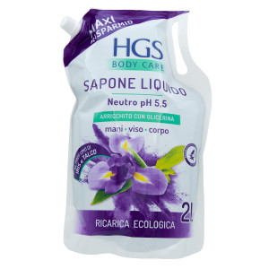 HGS SAPONE LIQUIDO Iris e Talco 2000 ml tekuté mýdlo